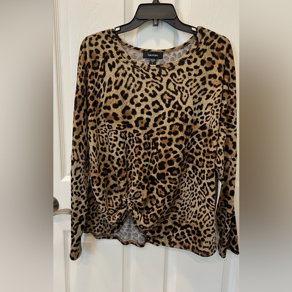 Karen Kane Leopard Top